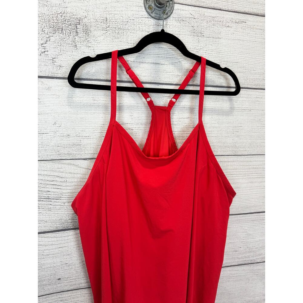 All In Motion Plus Size Active Red Coral Sleeveless Sporty Dress Size 3X - Picture 2 of 8